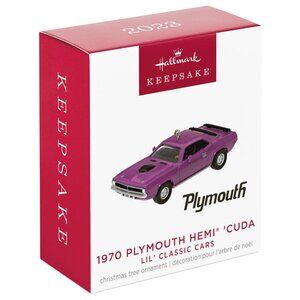 New! 1970 Plymouth Hemi 'Cuda Hallmark Keepsake Christmas Ornament Classic Car